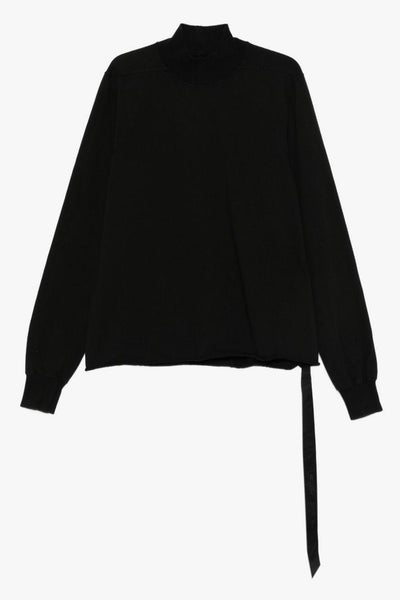 Rick Owens Drkshdw Felpa Nero Uomo Collo Alto