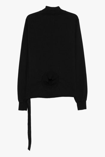 Rick Owens Drkshdw Felpa Nero Uomo Collo Alto - 2