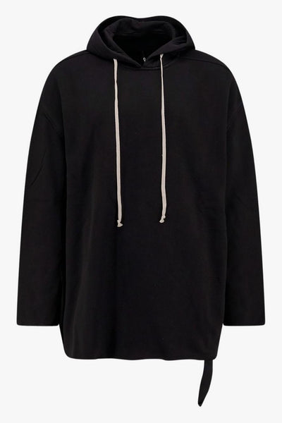 Rick Owens Drkshdw Felpa Nero Uomo con Coulisse