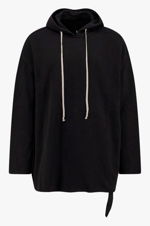 Rick Owens Drkshdw Felpa Nero Uomo con Coulisse