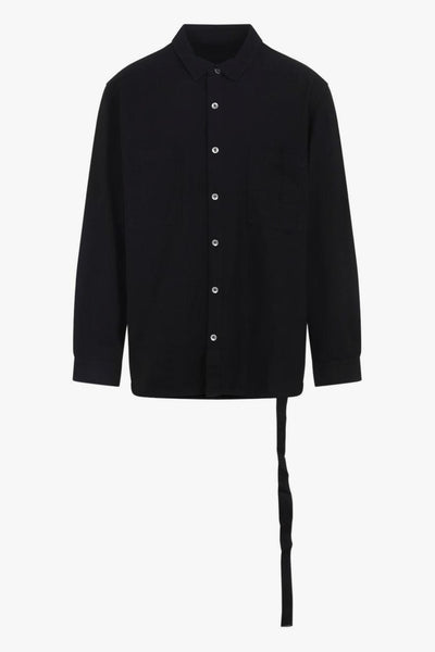 Rick Owens Drkshdw Camicia Nero Uomo con Taschino