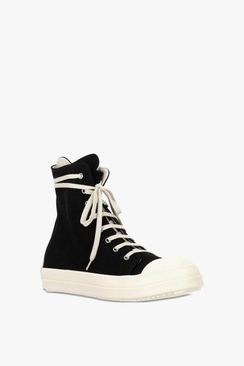 Rick Owens Drkshdw Scarpe Nero Uomo Alte con Stella - 4