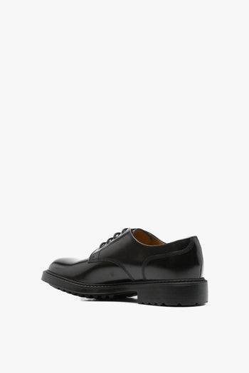 Scarpe Nero Uomo Derby Allacciate - 2