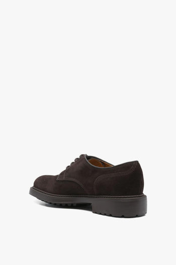 Scarpe Marrone Uomo Derby Scamosciate - 3