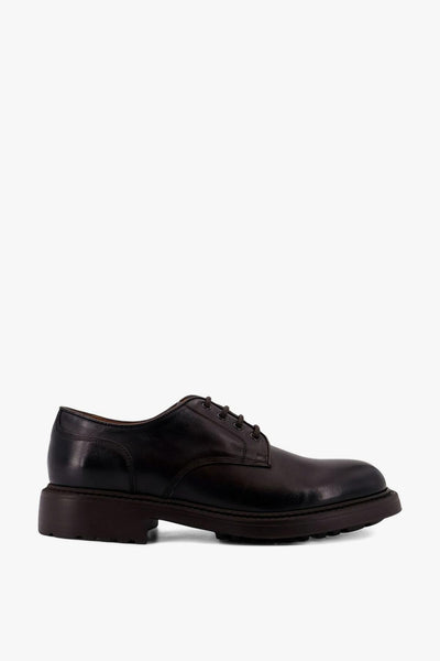 Scarpe Marrone Uomo Derby Stringate