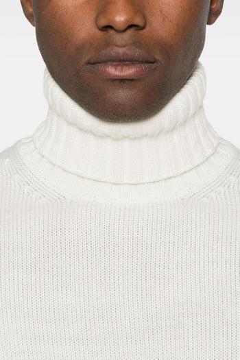 Maglia Bianco Uomo Collo Alto - 4