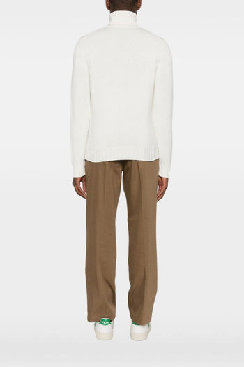 Maglia Bianco Uomo Collo Alto - 3