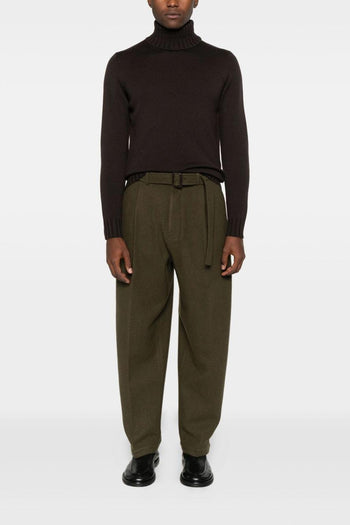 Maglia Marrone Uomo Collo Alto - 2