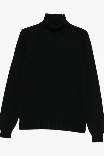 Maglia Nero Uomo Collo Alto - 5