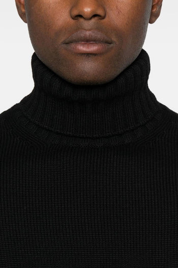 Maglia Nero Uomo Collo Alto - 4