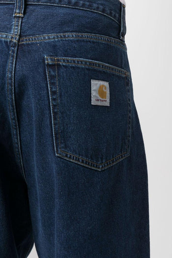 Jeans Blu Uomo Gamba Ampia - 4