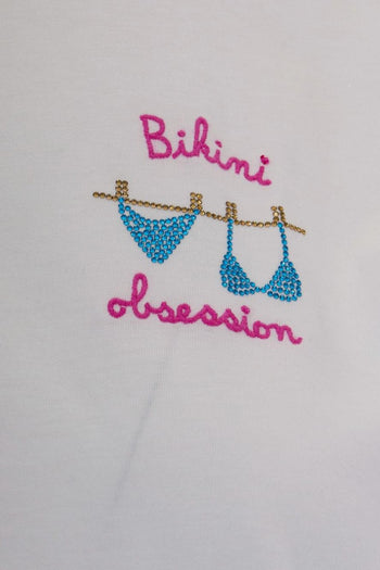 Saint Barth T-shirt Bikini Obsession Donna Bianco - 3