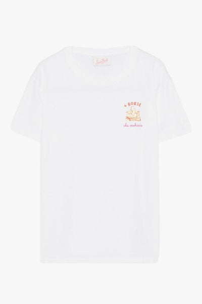 Saint Barth T-shirt Borse Occhiaie Donna Bianco