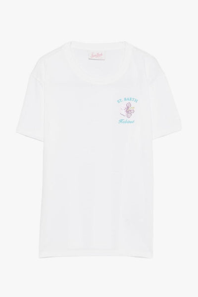 Saint Barth T-shirt Habitue Donna Bianco