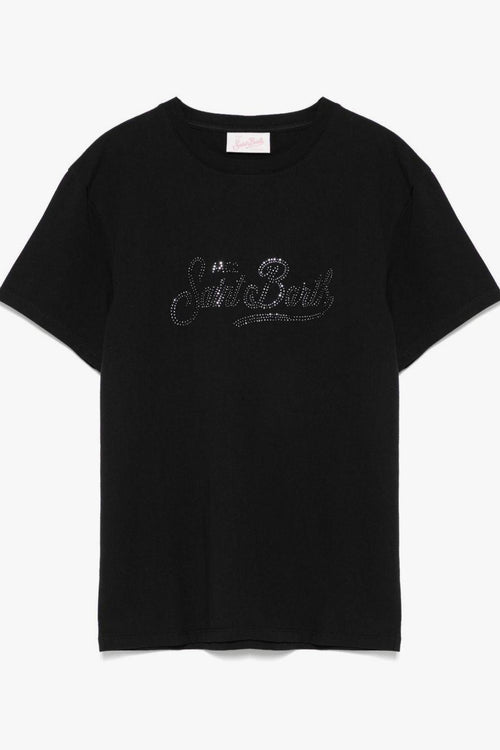 Saint Barth Emilie Donna T-Shirt Nero
