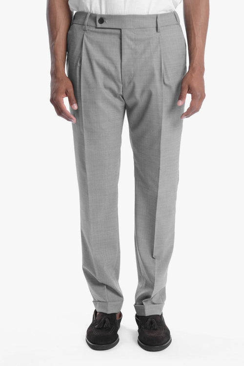 Retro Uomo Pantalone Grigio