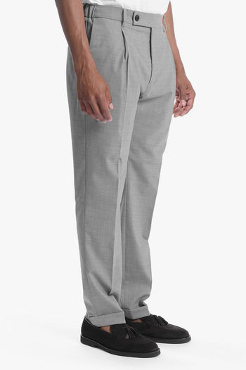 Retro Uomo Pantalone Grigio - 3