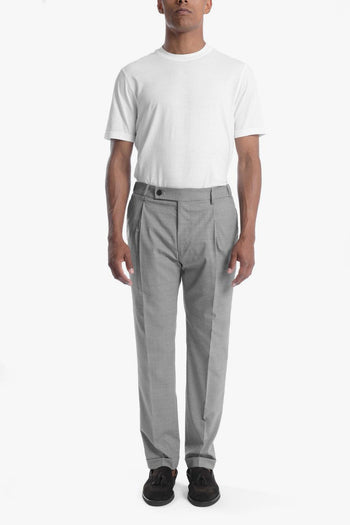 Retro Uomo Pantalone Grigio - 2