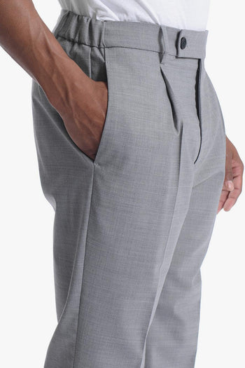 Retro Uomo Pantalone Grigio - 5