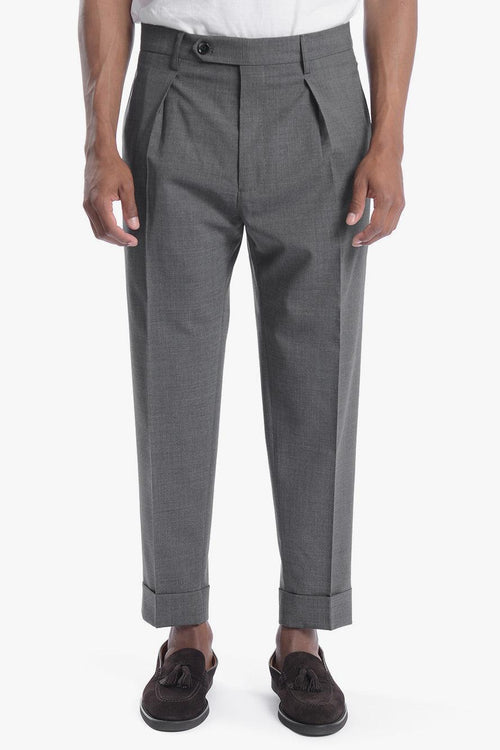 Chiaia Uomo Pantalone Grigio Fumo