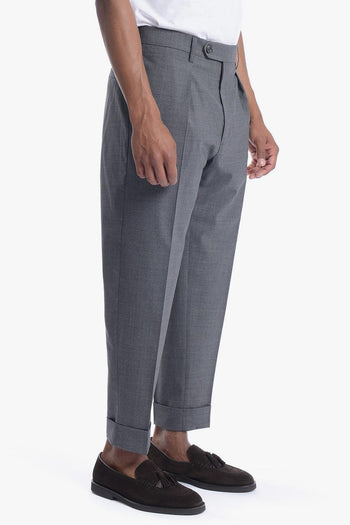 Chiaia Uomo Pantalone Grigio Fumo - 3