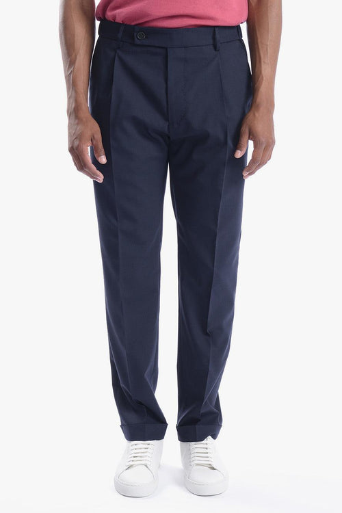 Retro Uomo Pantalone Navy