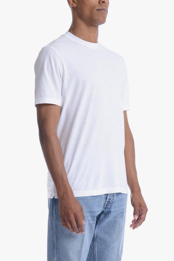 Uomo T-shirt Bianco Crepe - 3