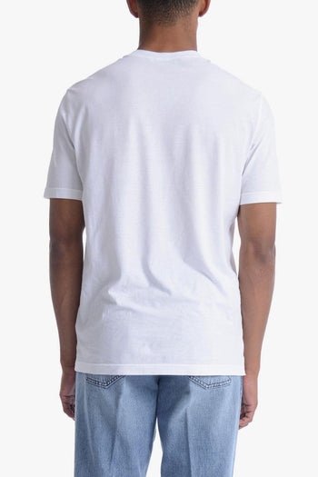 Uomo T-shirt Bianco Crepe - 4