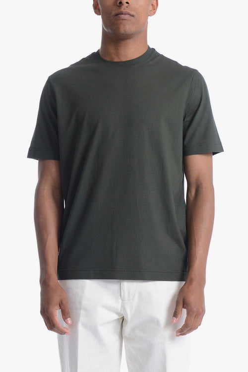 Uomo T-shirt Verde Crepe