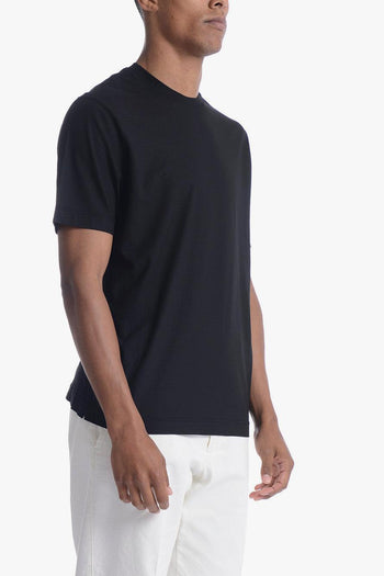 Uomo T-shirt Nero Crepe - 2