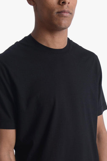 Uomo T-shirt Nero Crepe - 5