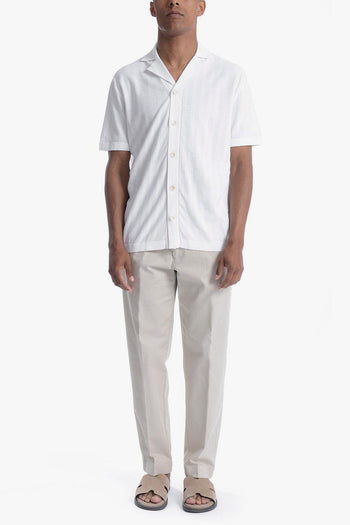 Uomo Camicia Bianco Openwork - 2