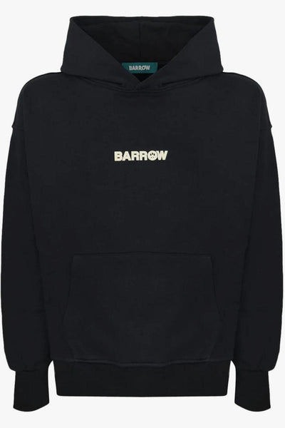 Felpa Nero Unisex Logo sul Petto