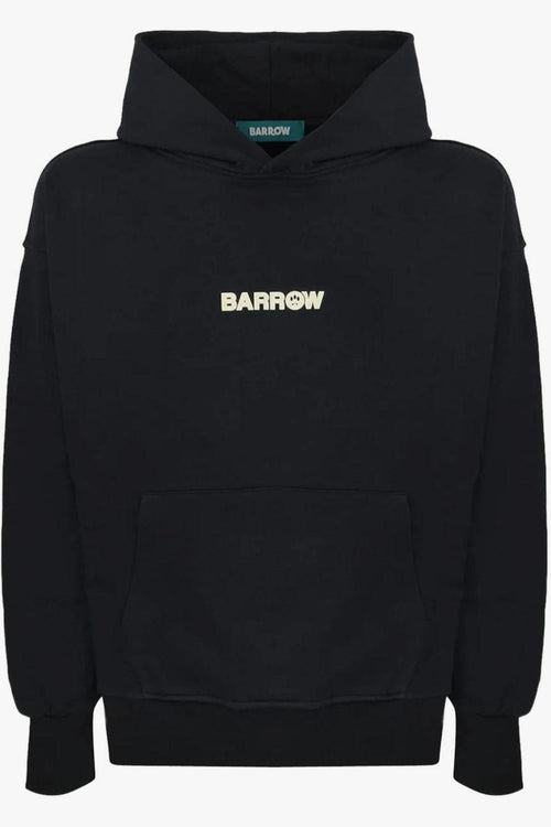 Felpa Nero Unisex Logo sul Petto