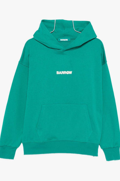 Felpa Verde Unisex Logo sul Petto