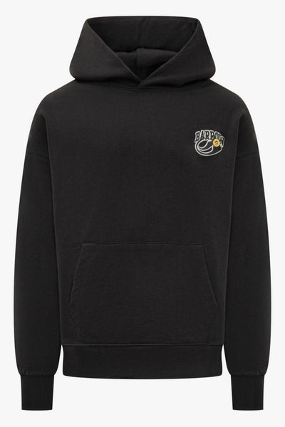 Felpa Nero Unisex Cappuccio Orsetto Posteriore