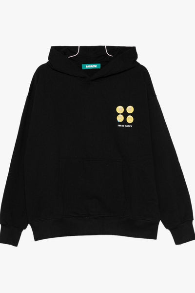 Felpa Nero Unisex con Cappuccio