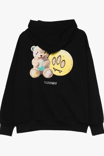 Felpa Nero Unisex con Cappuccio - 3