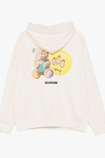 Felpa Beige Unisex Stampa Emoji - 3