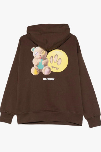 Felpa Marrone Unisex Stampa Posteriore - 2