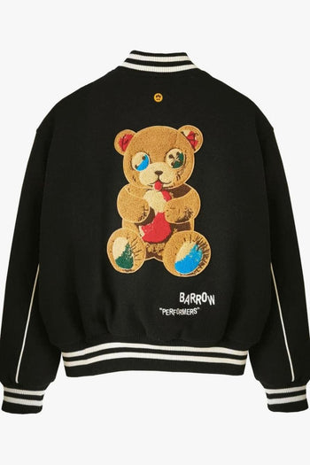 Giubbotto Nero Unisex Orso Posteriore - 2