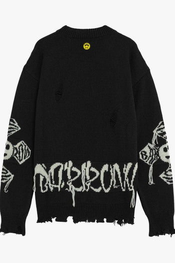 Maglia Grigio Unisex Logo Ad Intarsio - 2