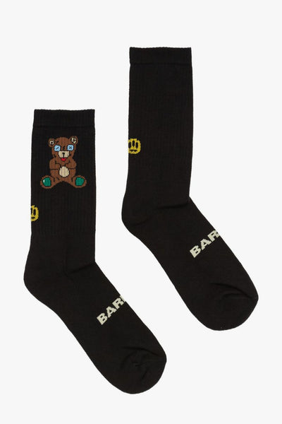 Calze Nero Unisex Orso