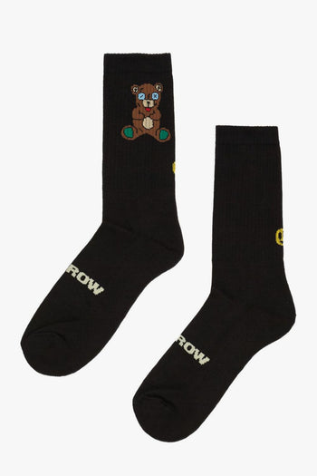 Calze Nero Unisex Orso - 2