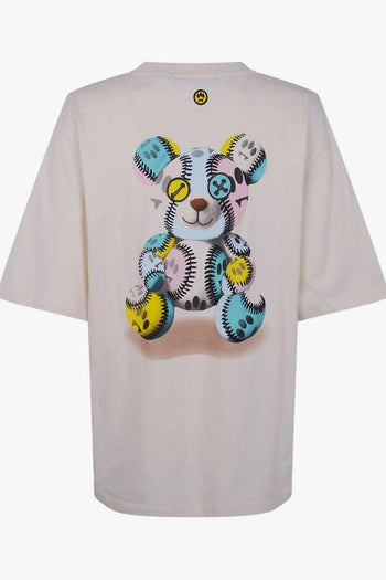 T-shirt Crema Unisex Stampa Orso - 2