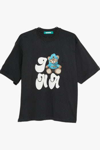 T-shirt Grigio Unisex Stampa Grafica - 4