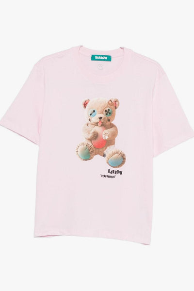T-shirt Rosa Donna Stampa Teddy
