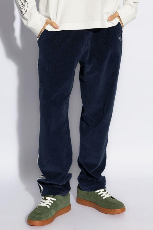 Pantalone Blu Uomo Patch Fiore Boke - 2