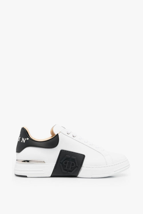 Uomo Scarpa Bianco Banda Logo