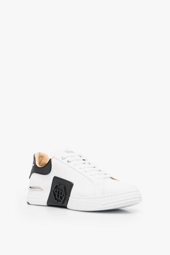 Uomo Scarpa Bianco Banda Logo - 4